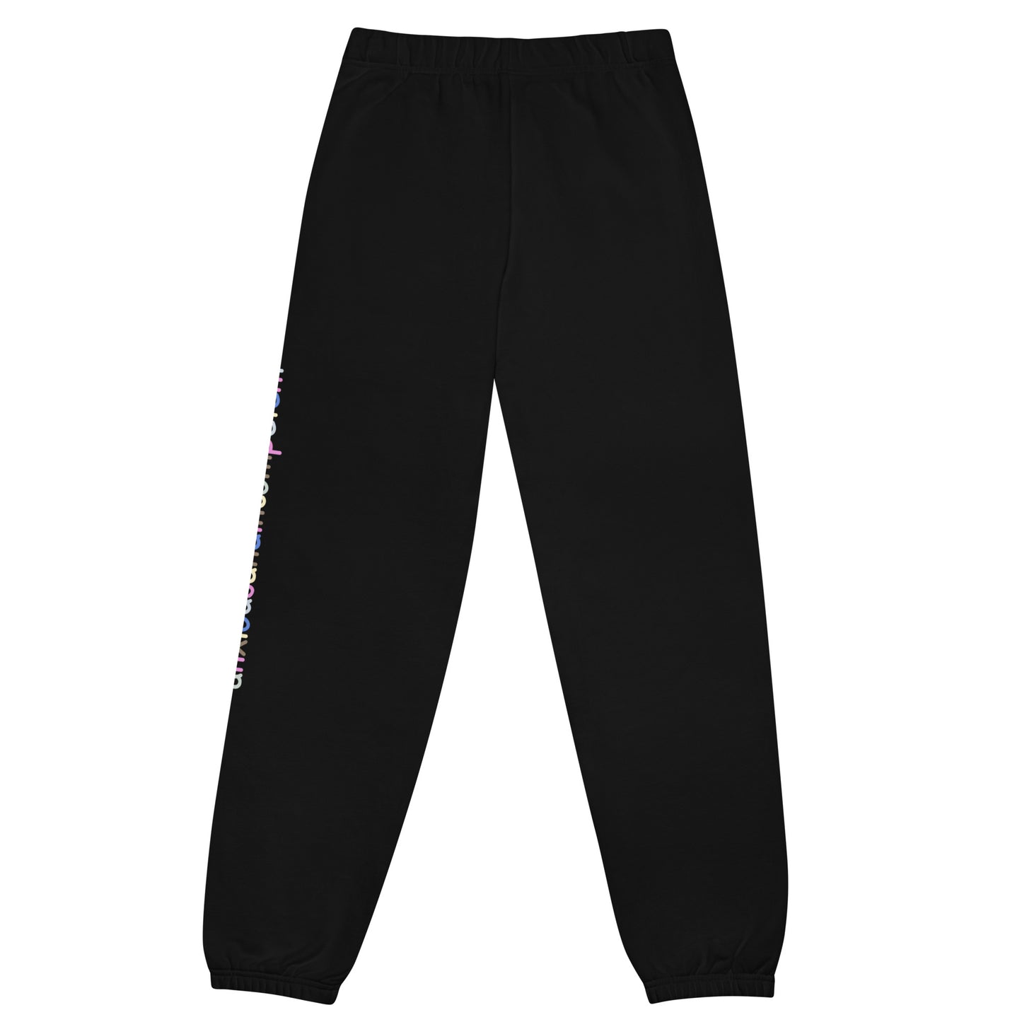 "anxiousandincompetent" black unisex sweatpants