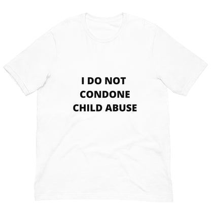 "NO Child Abuse" unisex tee