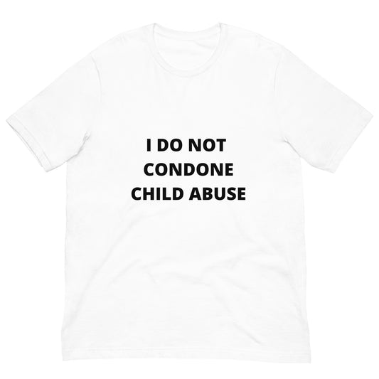 "NO Child Abuse" unisex tee